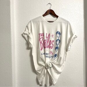 Junk Food Clothing Unisex Mens T Tee Shirt The Beatles Band Tee White Size Large